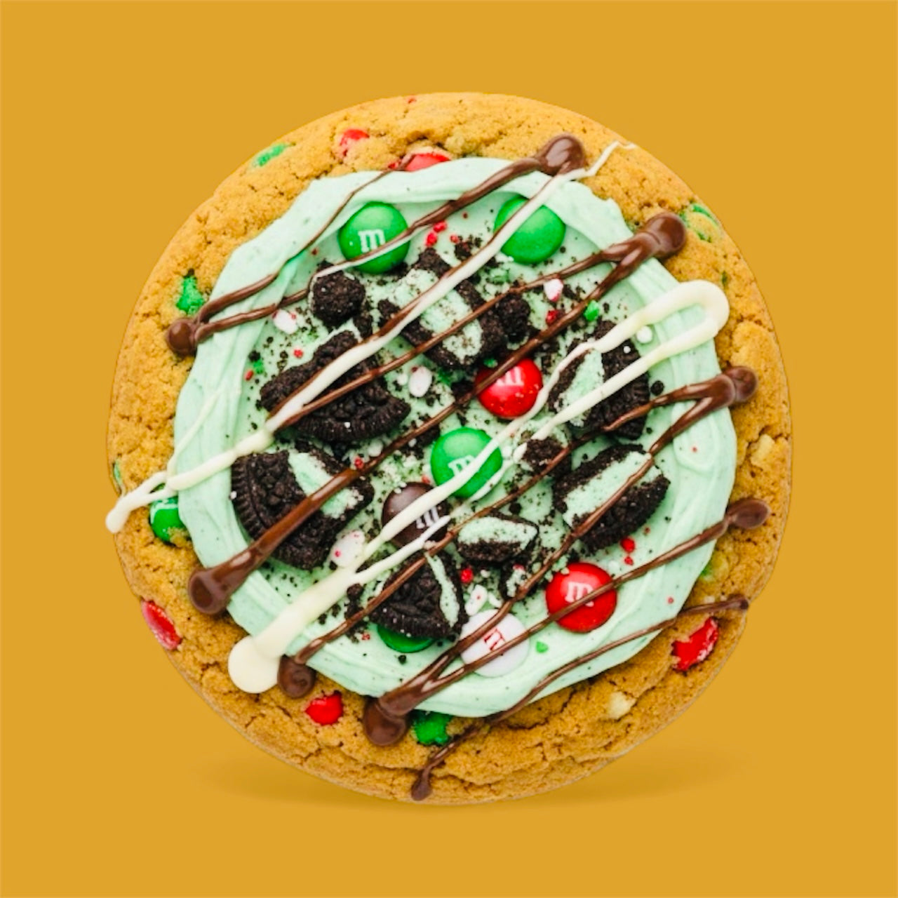 Mint Oreo with M&M’s